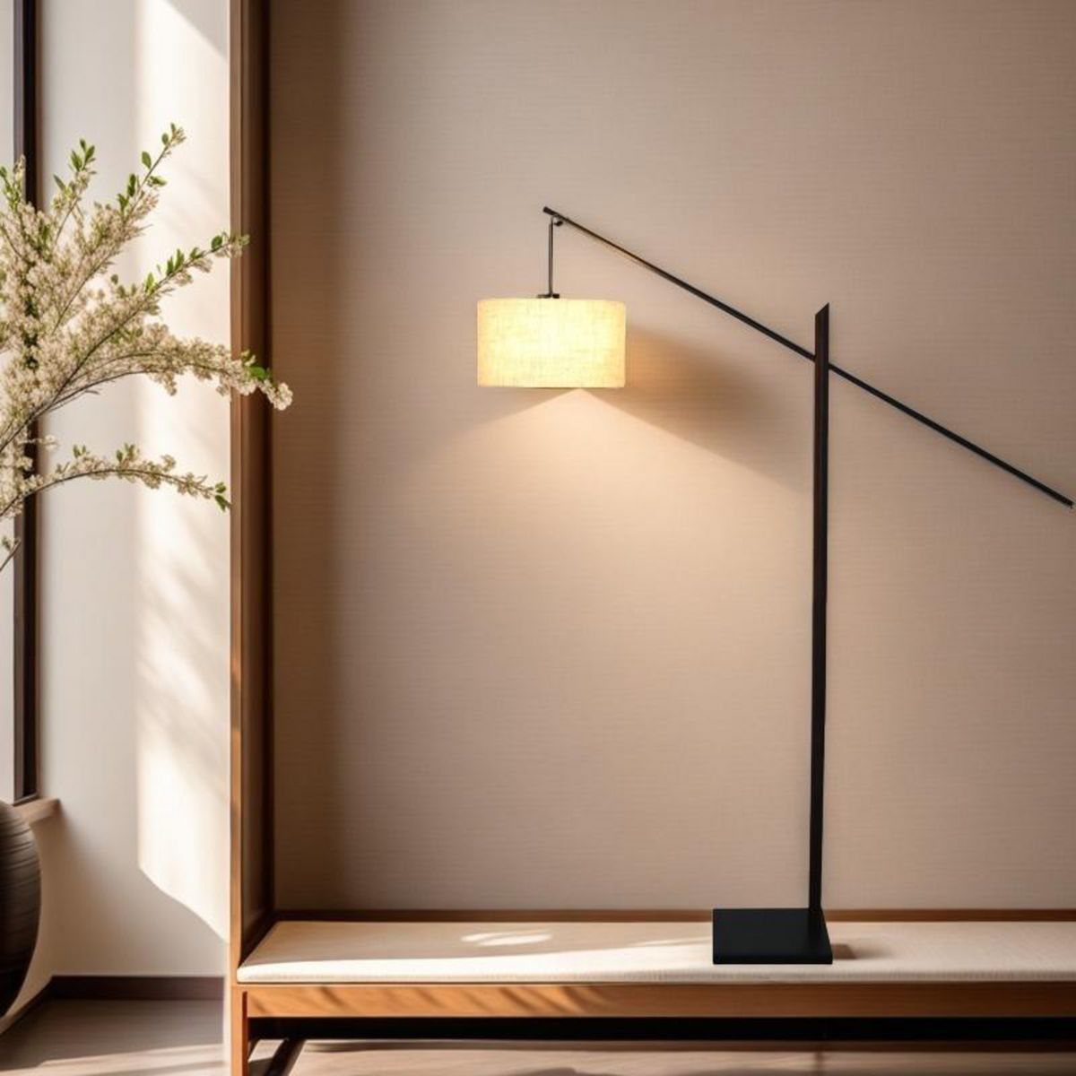 JUST HOME COLLECTION - Lampara de Pie Otter Café 35x180 cm