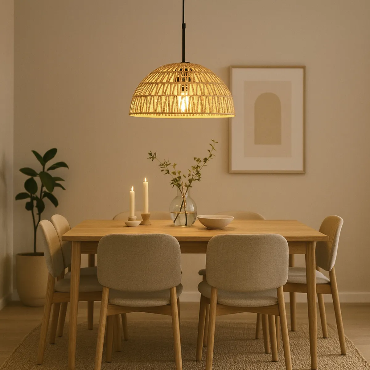 JUST HOME COLLECTION - Lampara Colgante Hening Café 34 cm