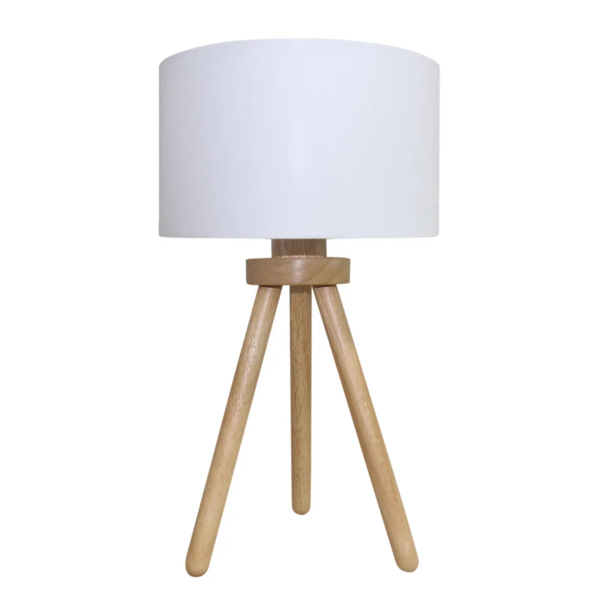 JUST HOME COLLECTION - Lampara Mesa Tripode Madera Balush 25x45 cm