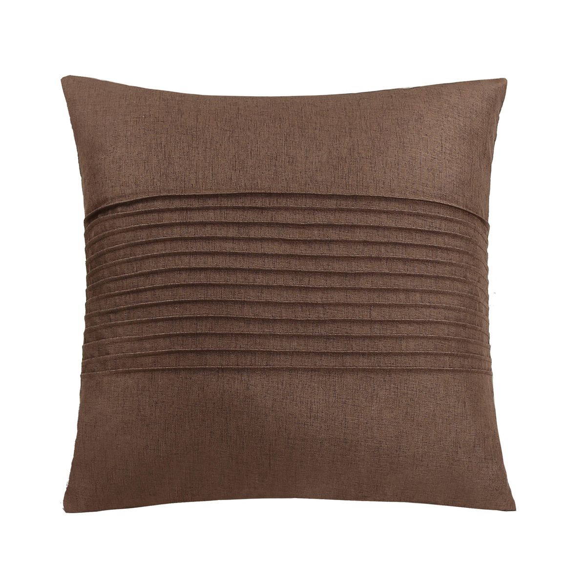 JUST HOME COLLECTION - Cojín Decorativo Café Textura 45x45