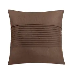 JUST HOME COLLECTION - Cojín Decorativo Café Textura 45x45