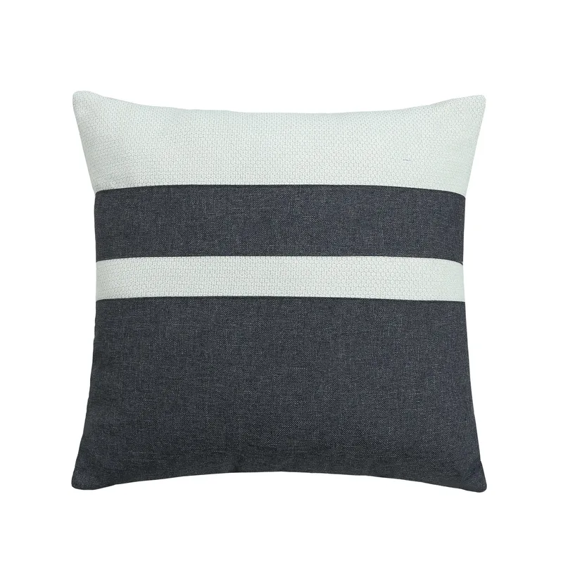 JUST HOME COLLECTION - Cojín Decorativo Negro y Blanco 45x45cm