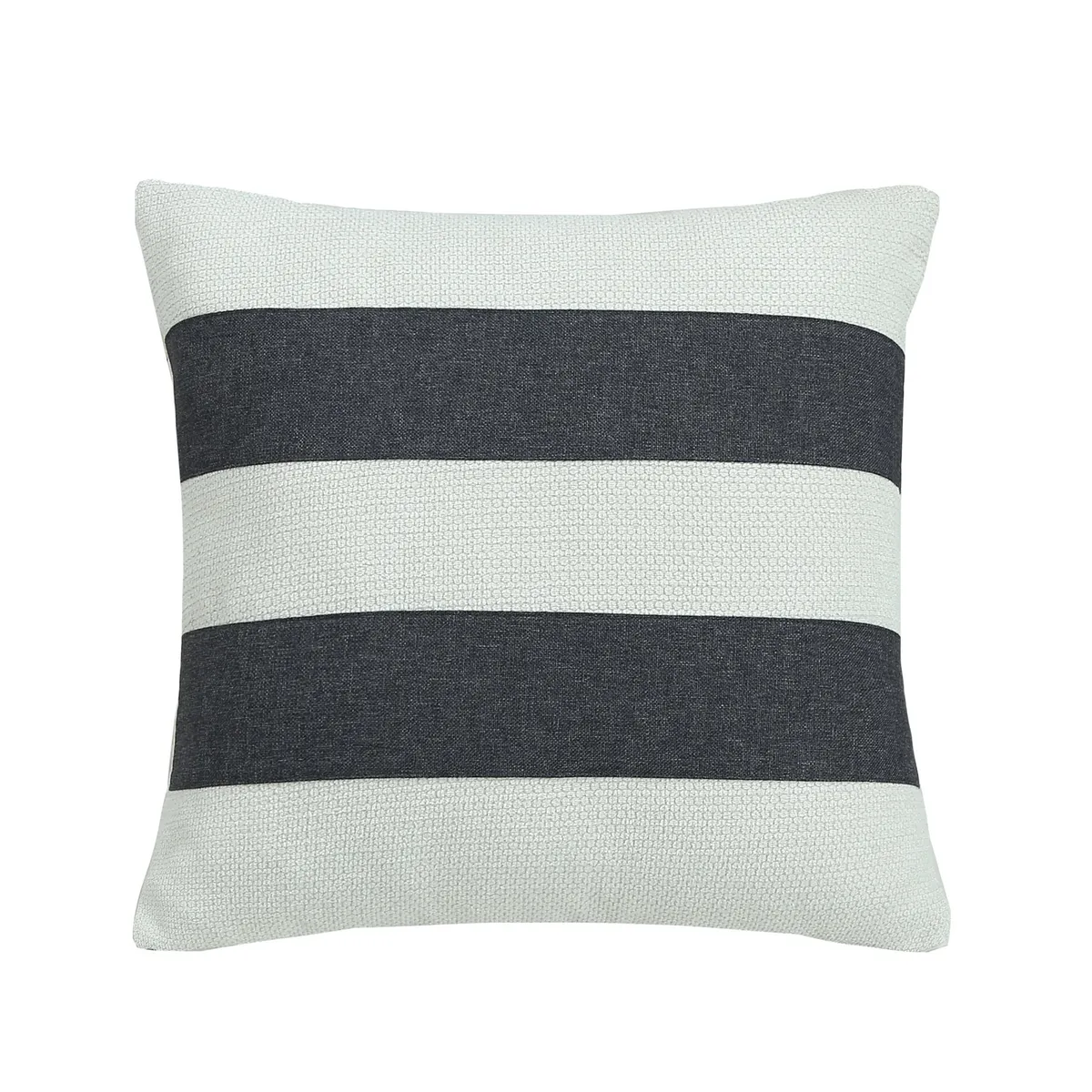 JUST HOME COLLECTION - Cojín Decorativo Rayas Negras Blancas 45x45 cm