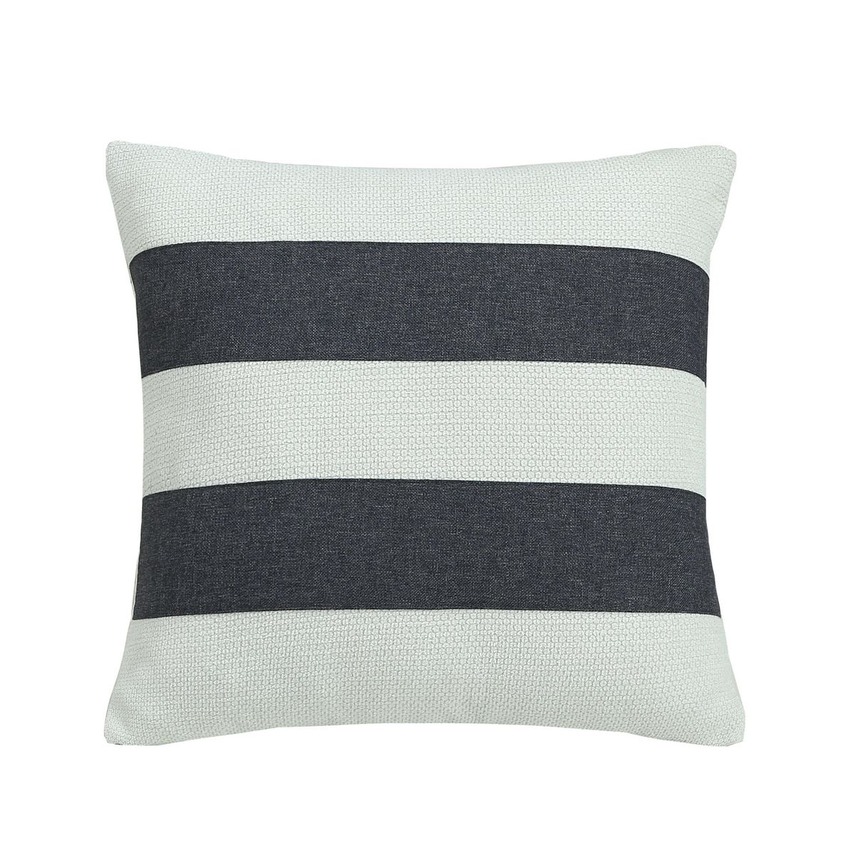 JUST HOME COLLECTION - Cojín Decorativo Rayas Negras Blancas 45x45 cm