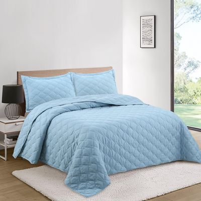 Imagen 2 del producto Cubrecama Quilt Nórdico Celeste