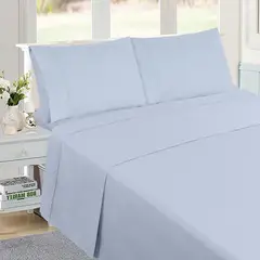 JUST HOME COLLECTION - Sábanas King 144 Hilos Lisa