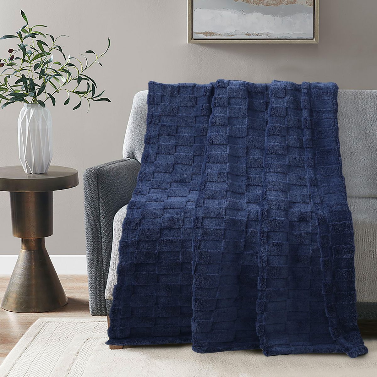 JUST HOME COLLECTION - Manta Suave Jacquard 125X150 cm