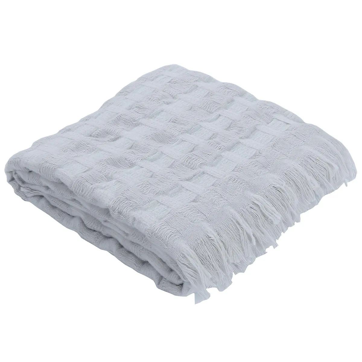 JUST HOME COLLECTION - Manta Decorativa Gris 160x130 cm