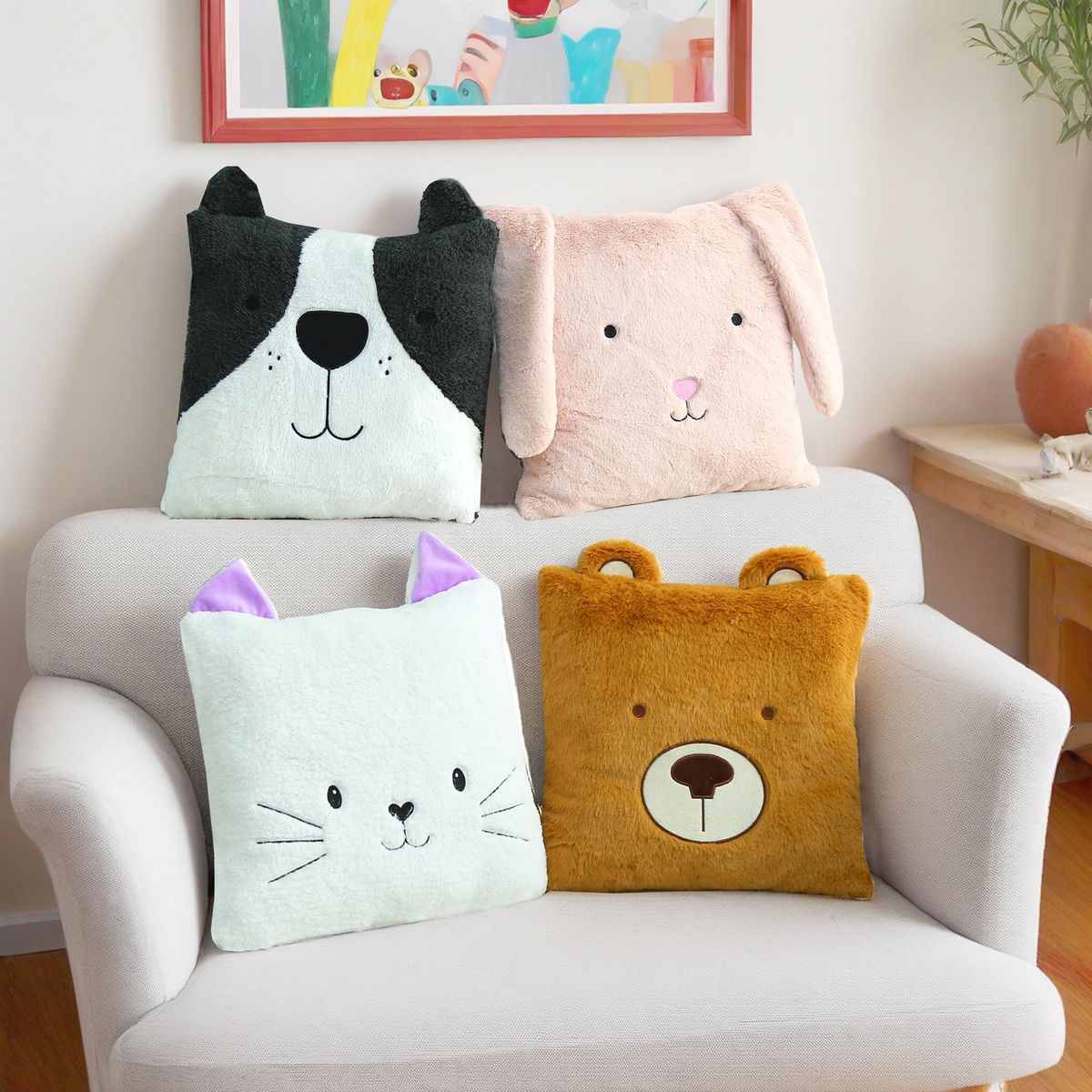 JUST HOME COLLECTION - Cojín Infantil Multicolor 40x40 cm