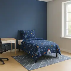 JUST HOME COLLECTION - Quilt+Sabana+Cojín 1.5 plazas Kids Multicolor