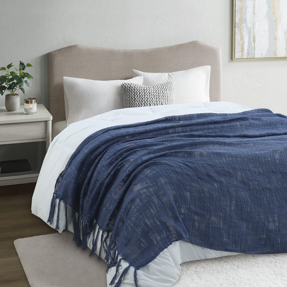 JUST HOME COLLECTION - Manta Nordico Pv26 130X160 cmAzul