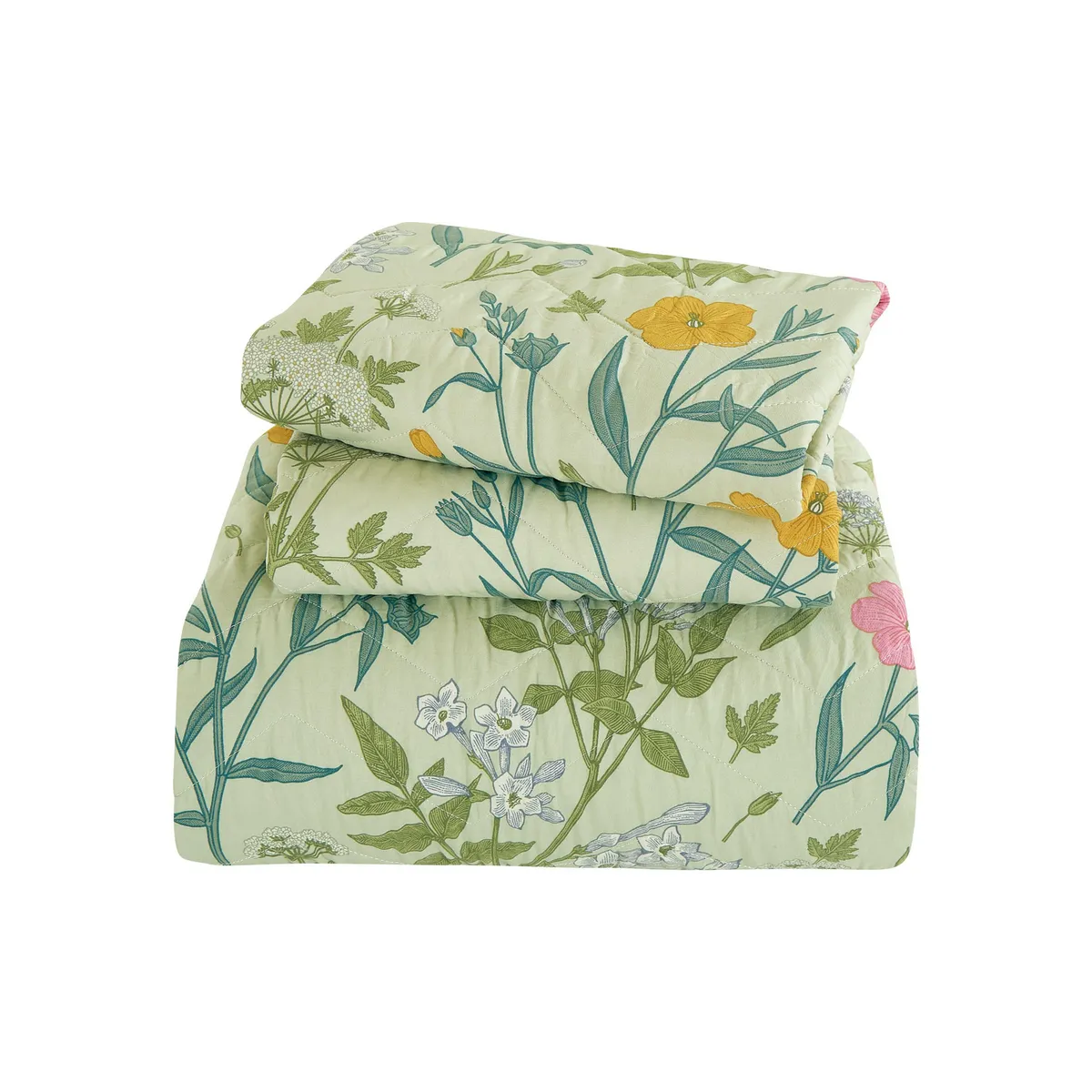 JUST HOME COLLECTION - Cubrecama Quilt Boho Floral Reversible
