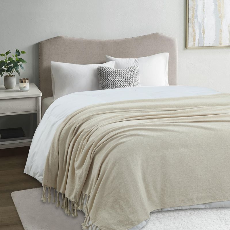 JUST HOME COLLECTION - Manta Clasic Especial Beige