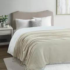 JUST HOME COLLECTION - Manta Clasic Especial Beige