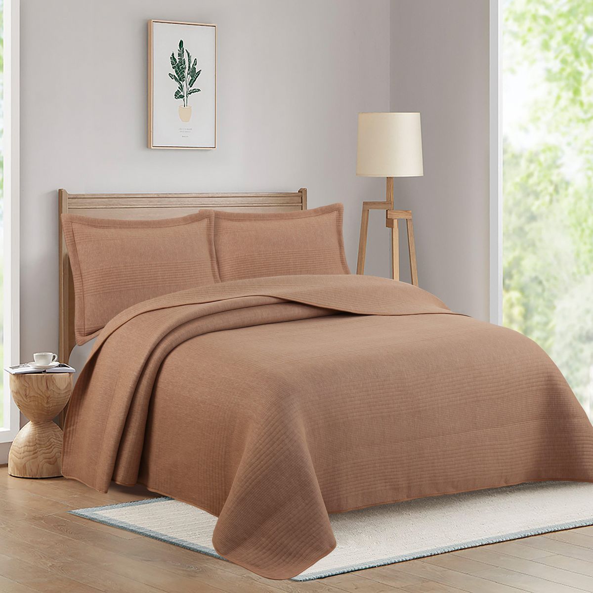 JUST HOME COLLECTION - Cubrecama Quilt Super King Clasico