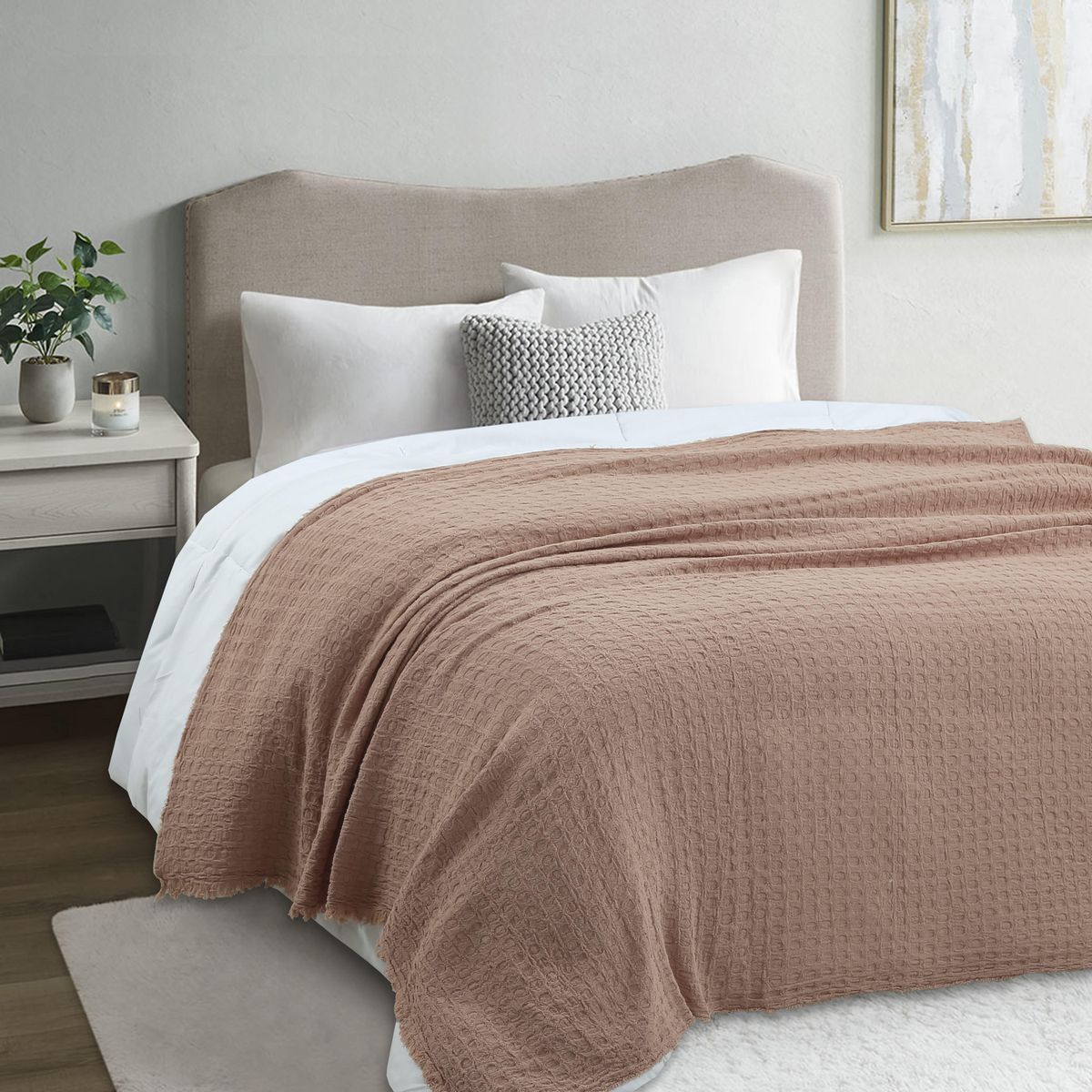 JUST HOME COLLECTION - Manta Clasic Pv26 130X160 cm Mocca