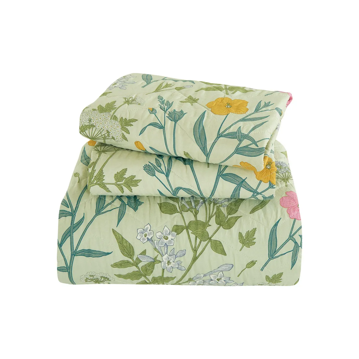 JUST HOME COLLECTION - Cubrecama Quilt Boho Floral Reversible