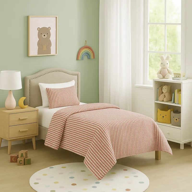 JUST HOME COLLECTION - Quilt 1.5 plazas Teen Coral 