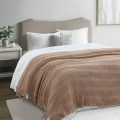 JUST HOME COLLECTION - Manta Piecera Tejida 130X160 cm