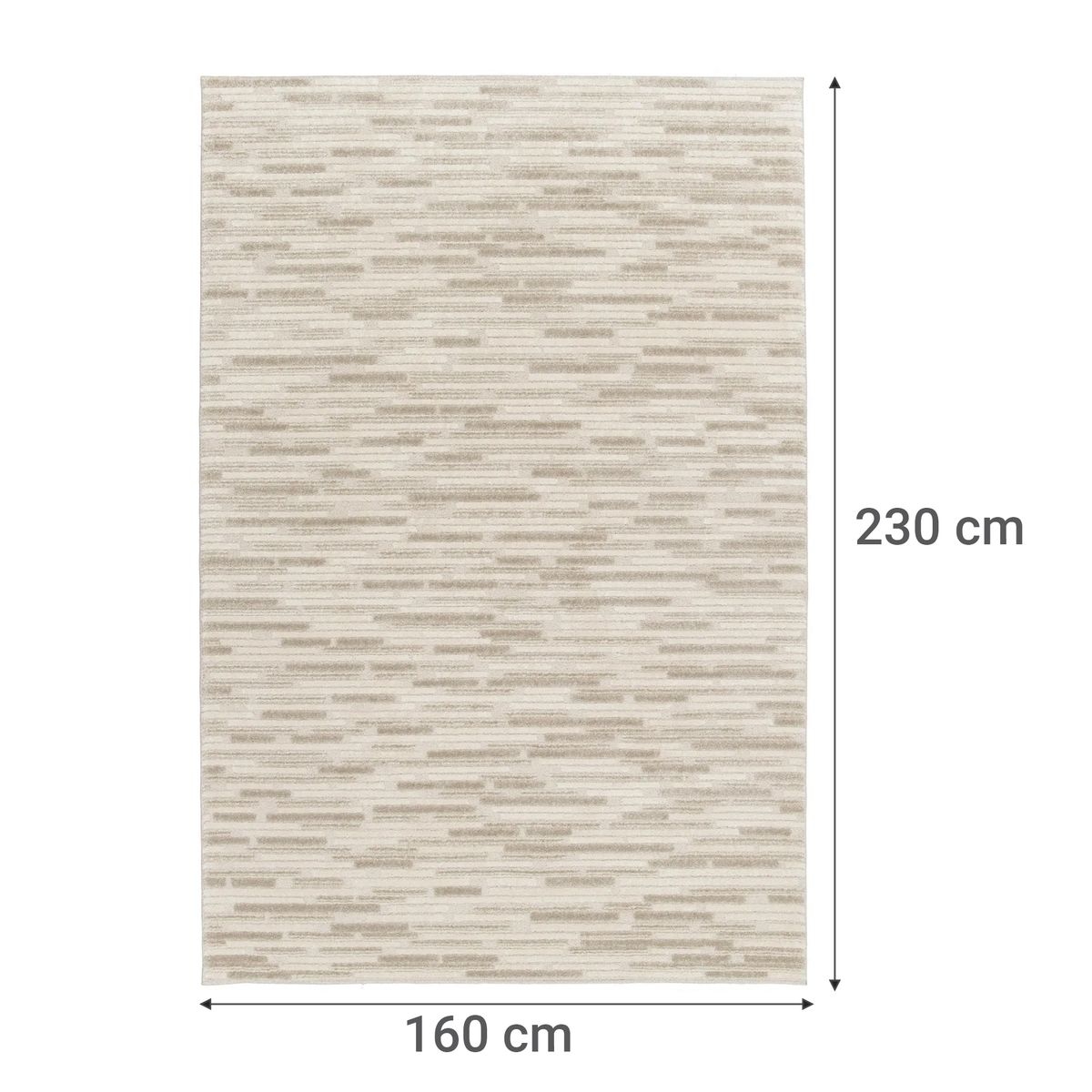 JUST HOME COLLECTION - Alfombra Living Breba 160x230cm Gris