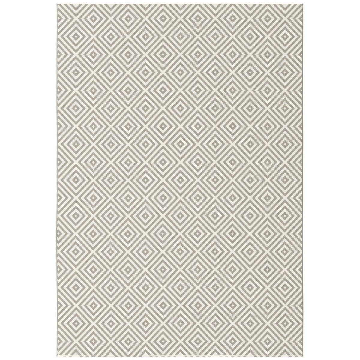 JUST HOME COLLECTION - Alfombra Exterior Essenza Rombos 160x230 cm Gris