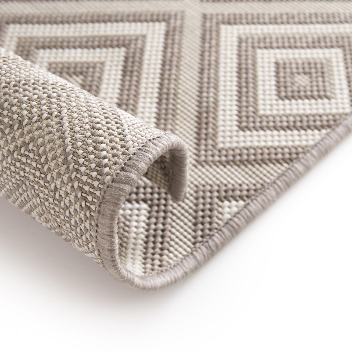 JUST HOME COLLECTION - Alfombra Exterior Essenza Rombos 160x230 cm Gris