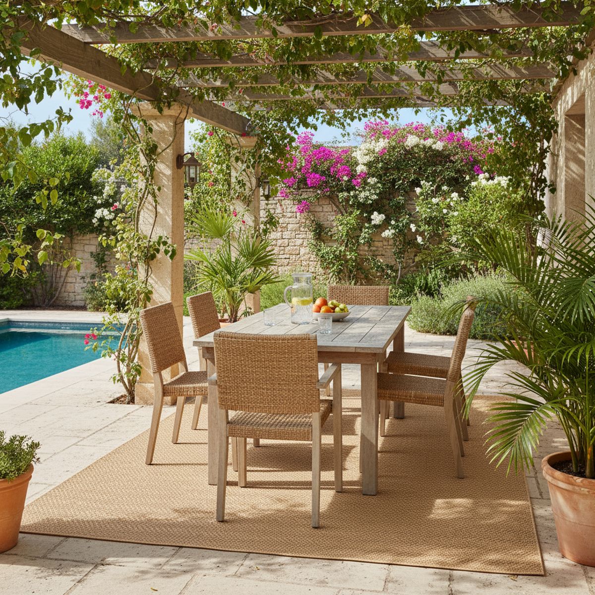 JUST HOME COLLECTION - Alfombra Exterior Pergola 160x230cm Yute