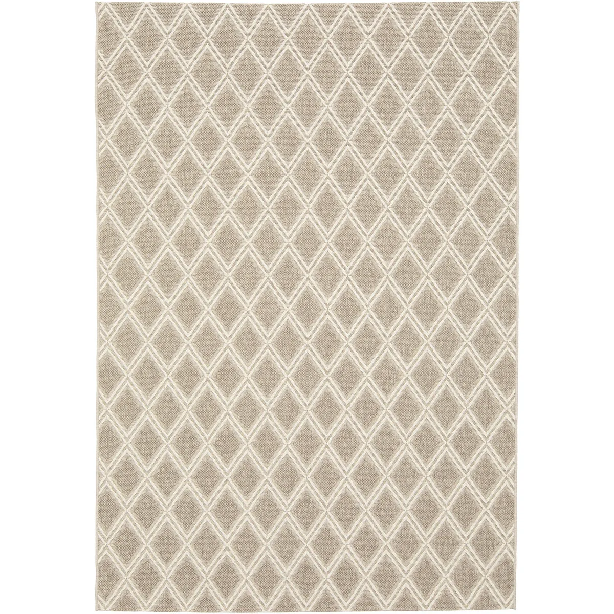 JUST HOME COLLECTION - Alfombra Exterior Grace Rombos 160x230 cm Beige