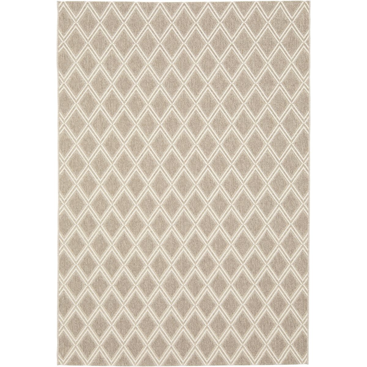 JUST HOME COLLECTION - Alfombra Exterior Grace Rombos 160x230 cm Beige