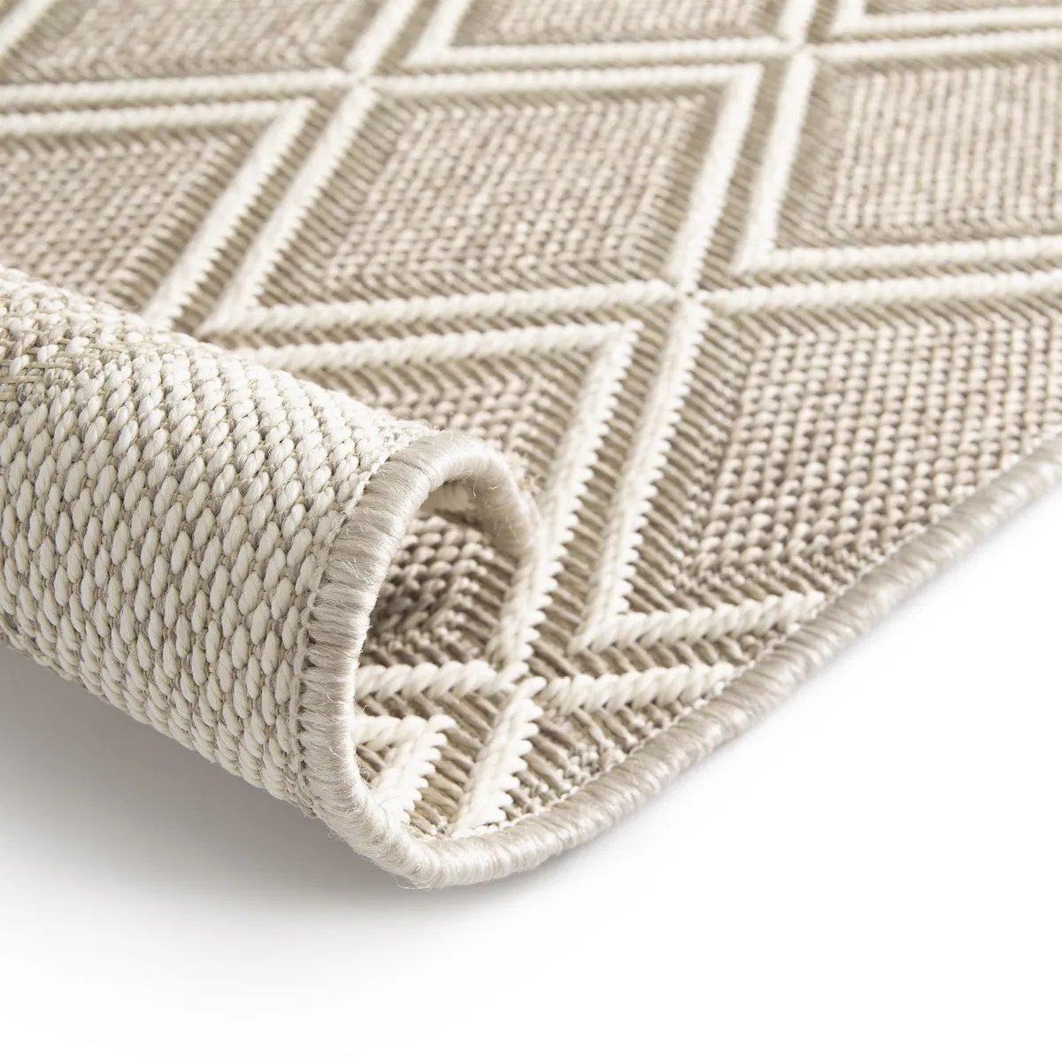 JUST HOME COLLECTION - Alfombra Exterior Grace Rombos 160x230 cm Beige