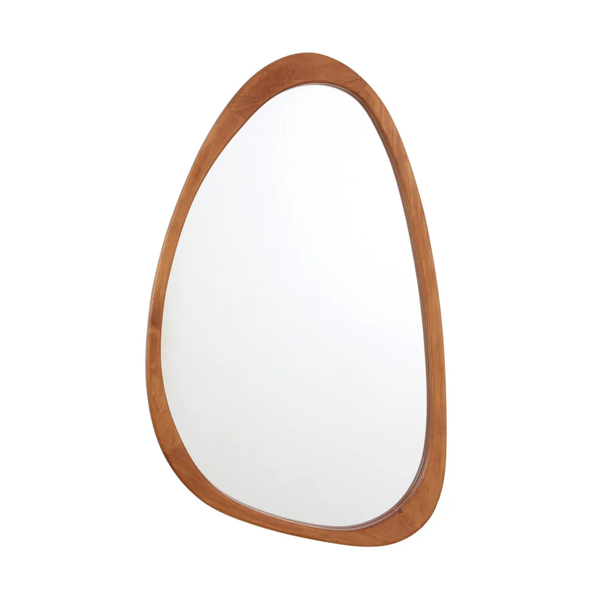 JUST HOME COLLECTION - Espejo Decorativo Forma Redonda 30x60 cm Café