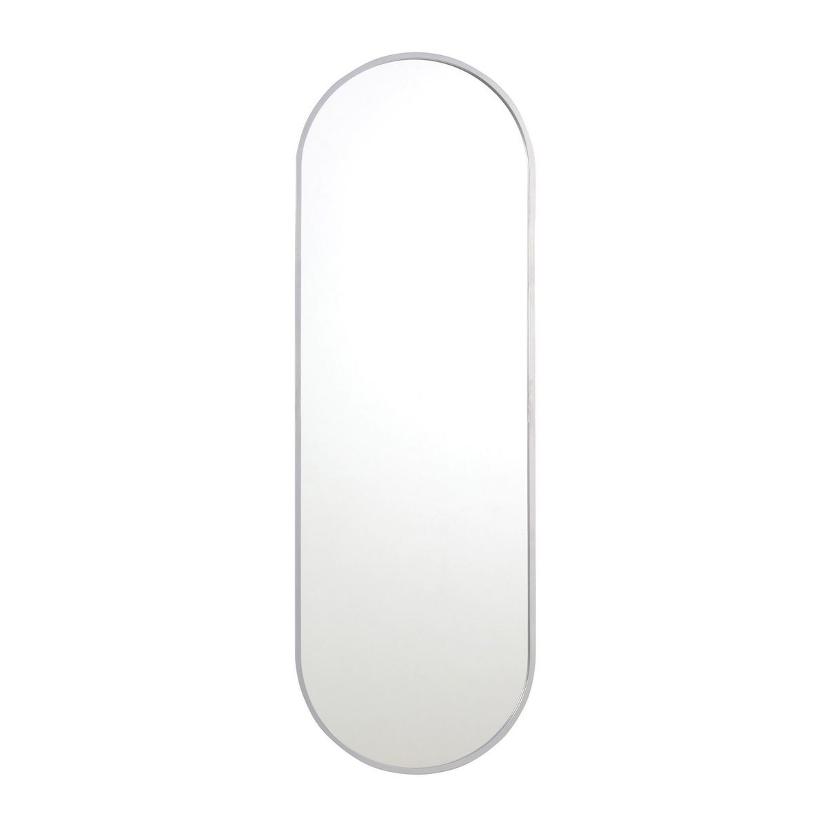JUST HOME COLLECTION - Espejo Decorativo Ovalado 40x120cm Plateado