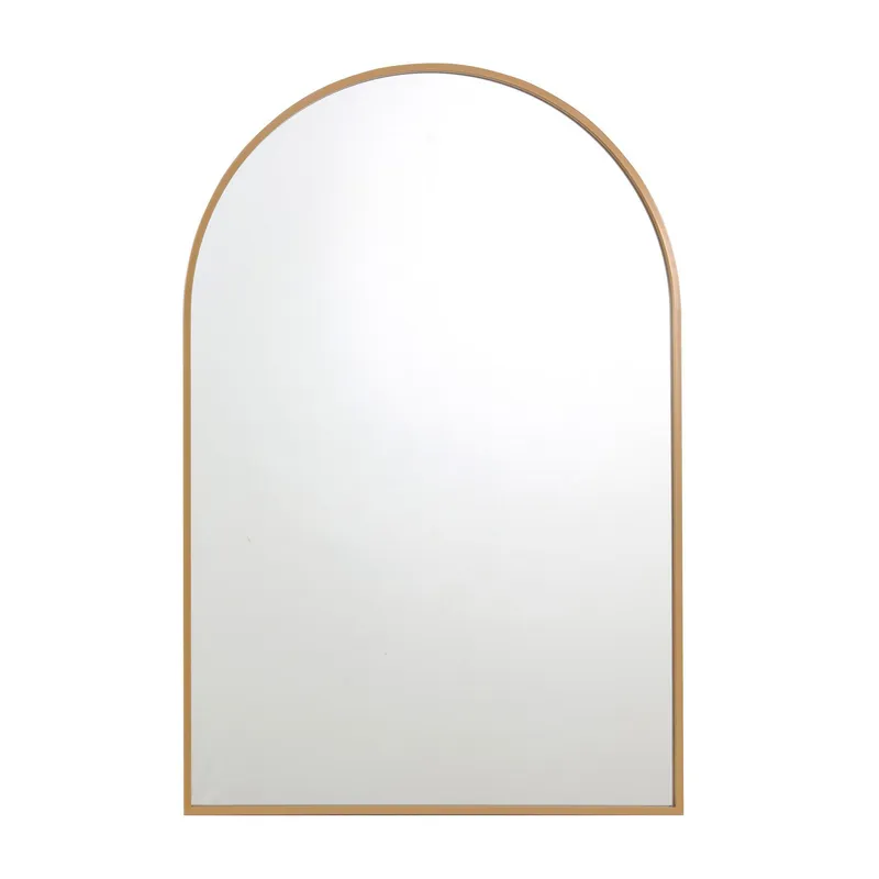JUST HOME COLLECTION - Espejo Decorativo Forma Redonda 60x90 cm Dorado Arch