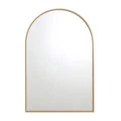 JUST HOME COLLECTION - Espejo Decorativo Forma Redonda 60x90 cm Dorado Arch