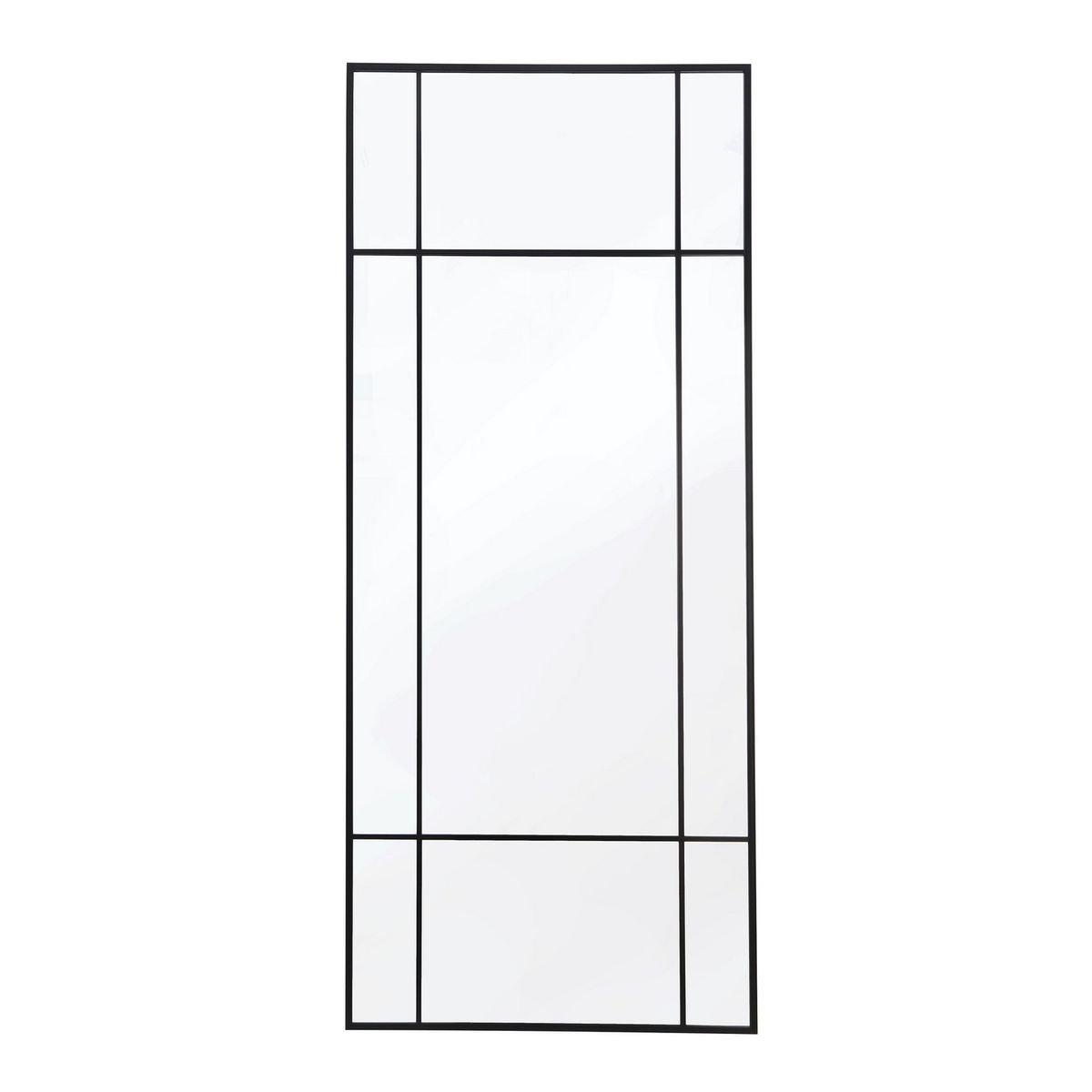 JUST HOME COLLECTION - Espejo Decorativo Grande Rectangular 80x190cm Ellioto Negro