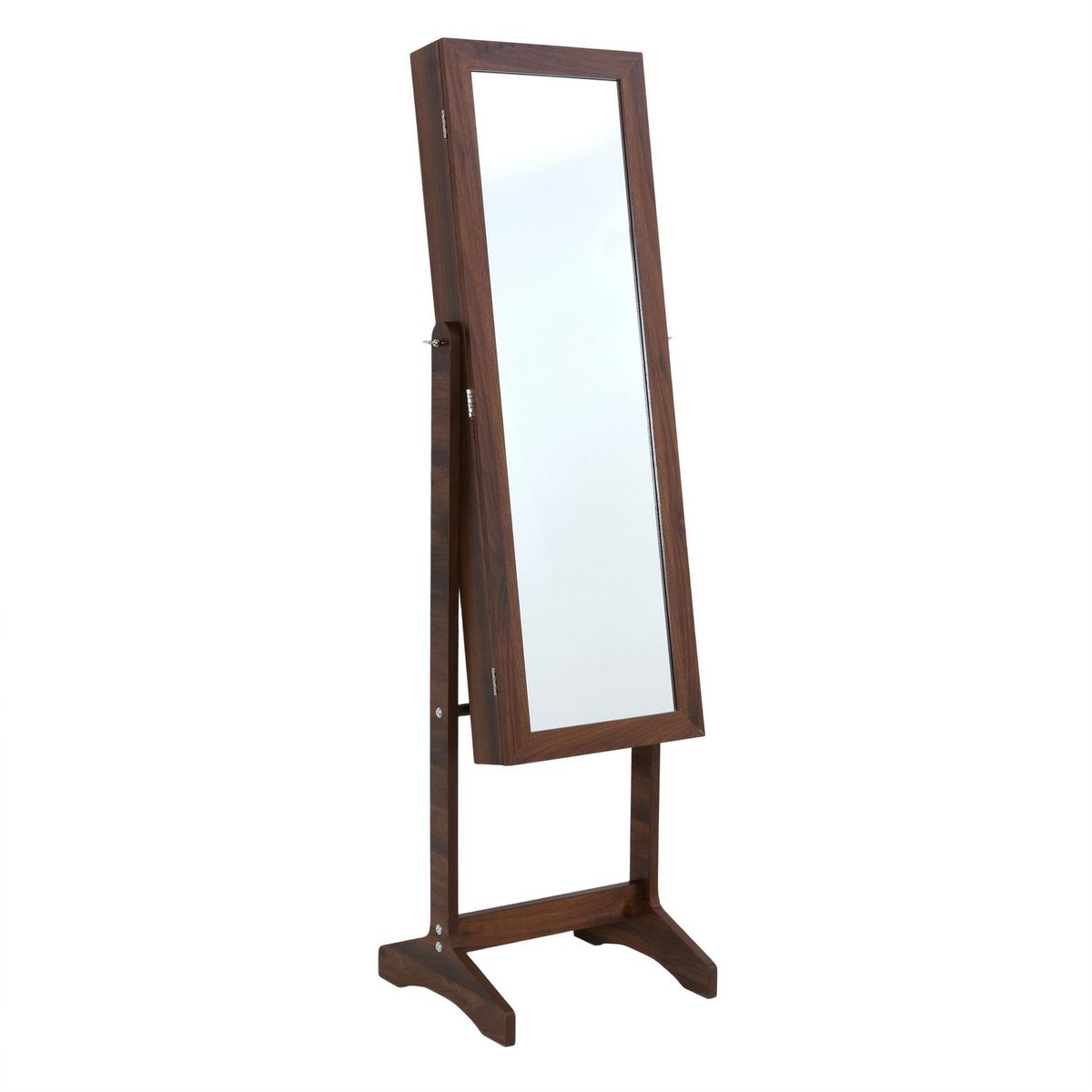 JUST HOME COLLECTION - Espejo Joyero Organizador Rectangular 41x150 cm Café