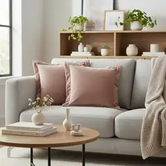 JUST HOME COLLECTION - Pack 2 Cojínes Velvet 45x45 cm