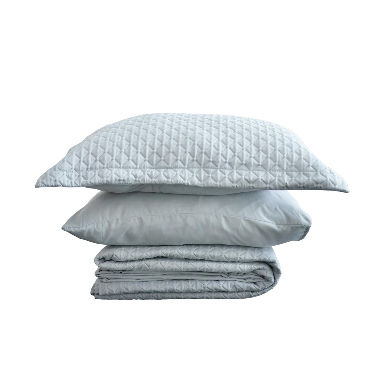 JUST HOME COLLECTION - Combo Quilt+Sabana Ultra Gris