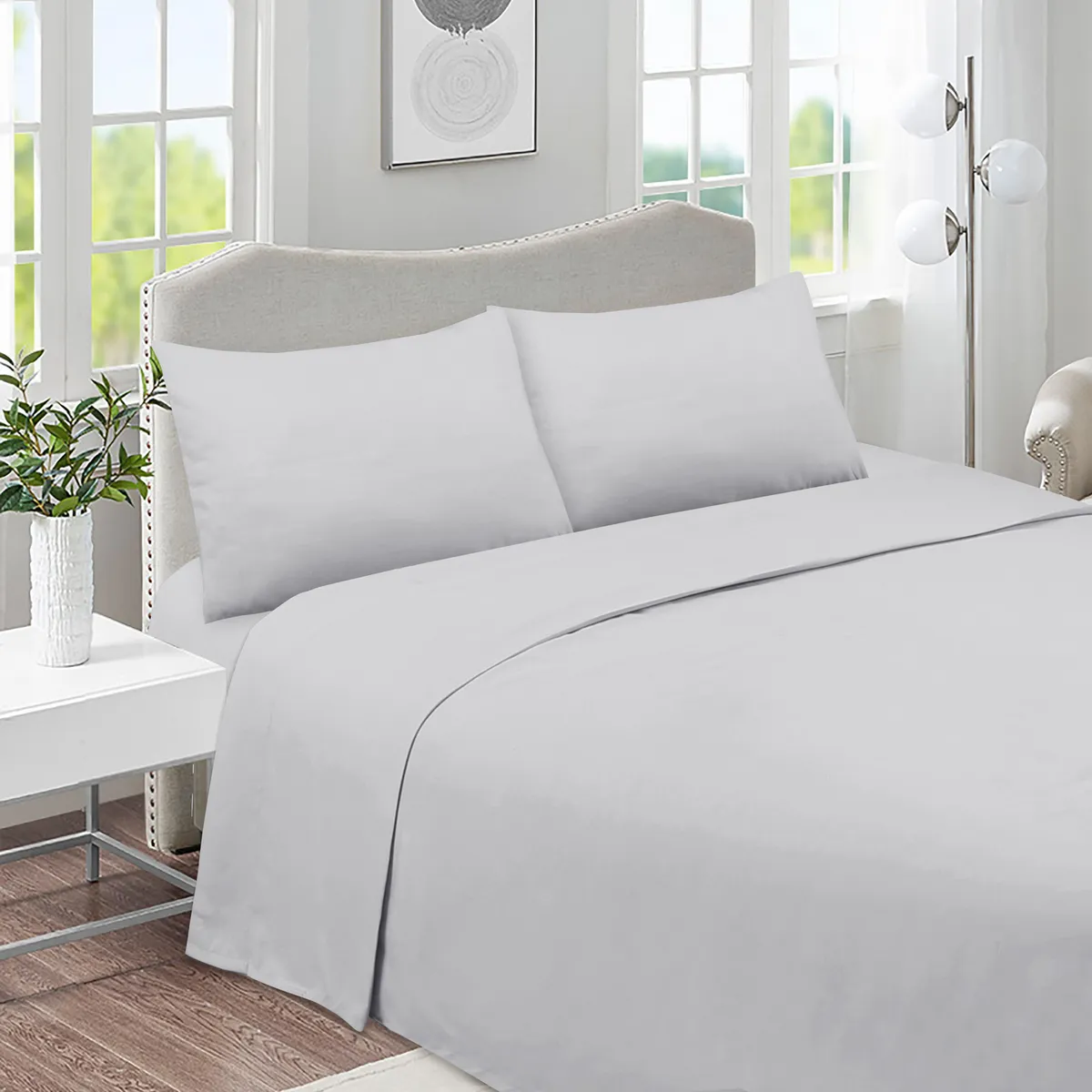JUST HOME COLLECTION - Combo Quilt+Sabana Ultra Blanco