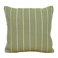 Cojín Decorativo Verde con Rayas 45x45 cm