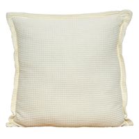 Cojín Decorativo Blanco con Borde 45x45 cm
