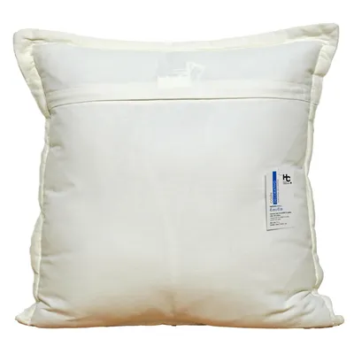 Imagen 2 del producto Cojín Decorativo Blanco con Borde 45x45 cm