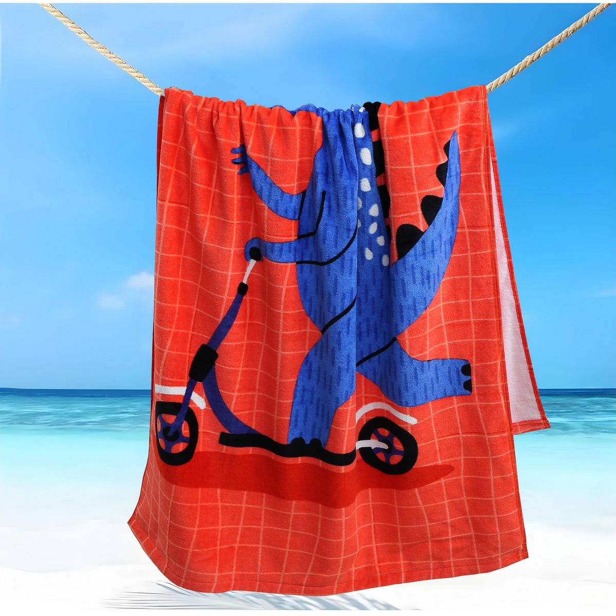 JUST HOME COLLECTION - Toalla Playa 450 gr Algodón 70x140 cm Multicolor