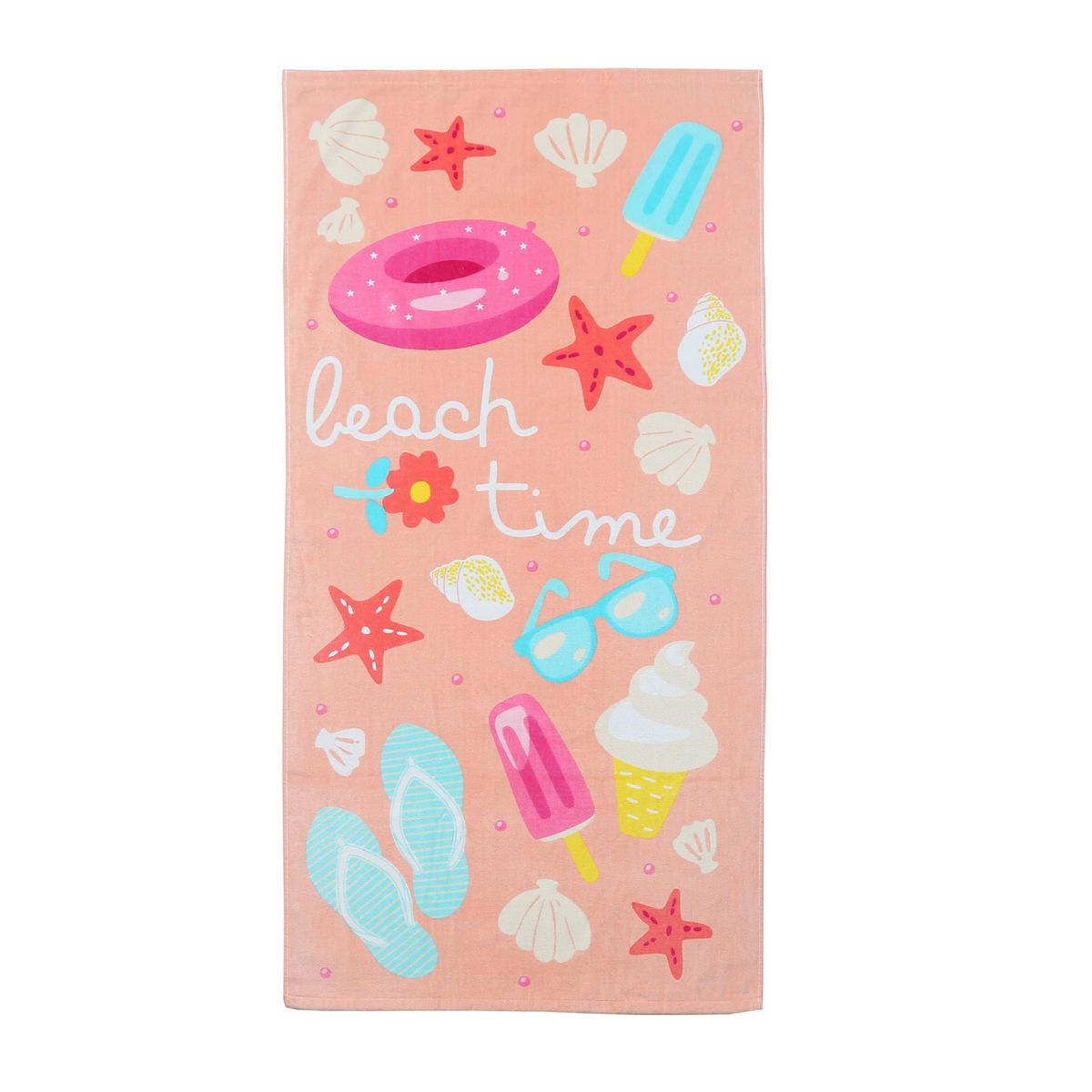 JUST HOME COLLECTION - Toalla Playa 450 gr Algodón 70x140 cm Multicolor