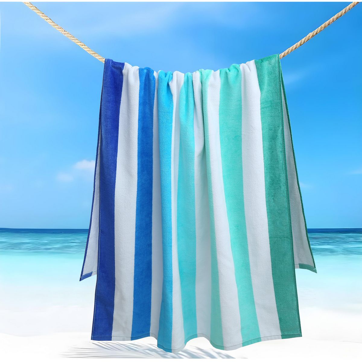 JUST HOME COLLECTION - Toalla Playa 450 gr Algodón 80x160 cm Multicolor