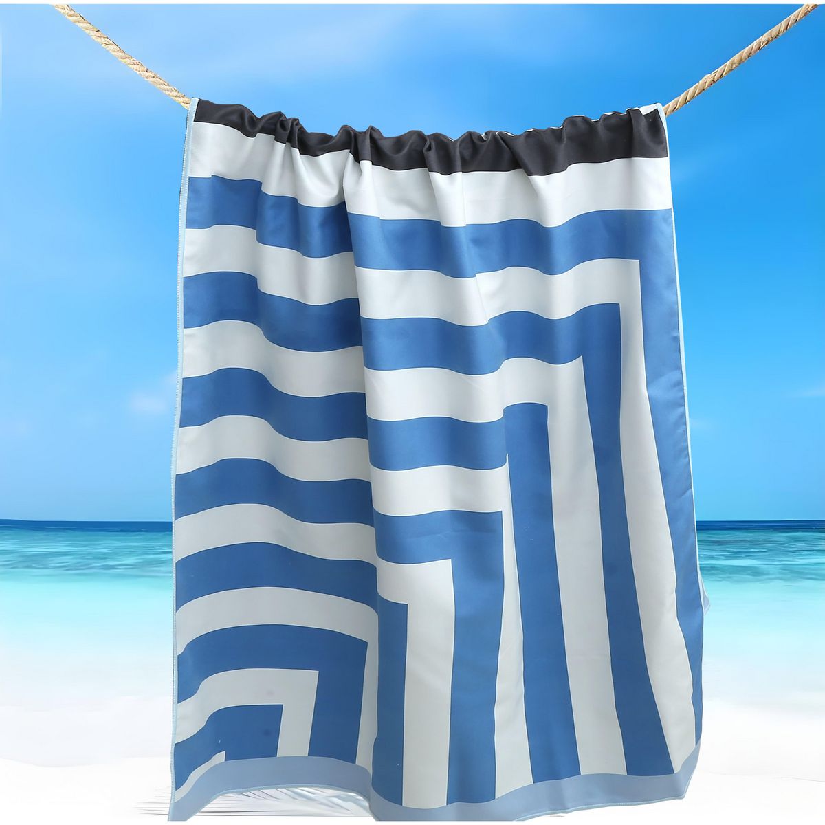 JUST HOME COLLECTION - Toalla Playa 200 gr Poliéster 80x160 cm Multicolor