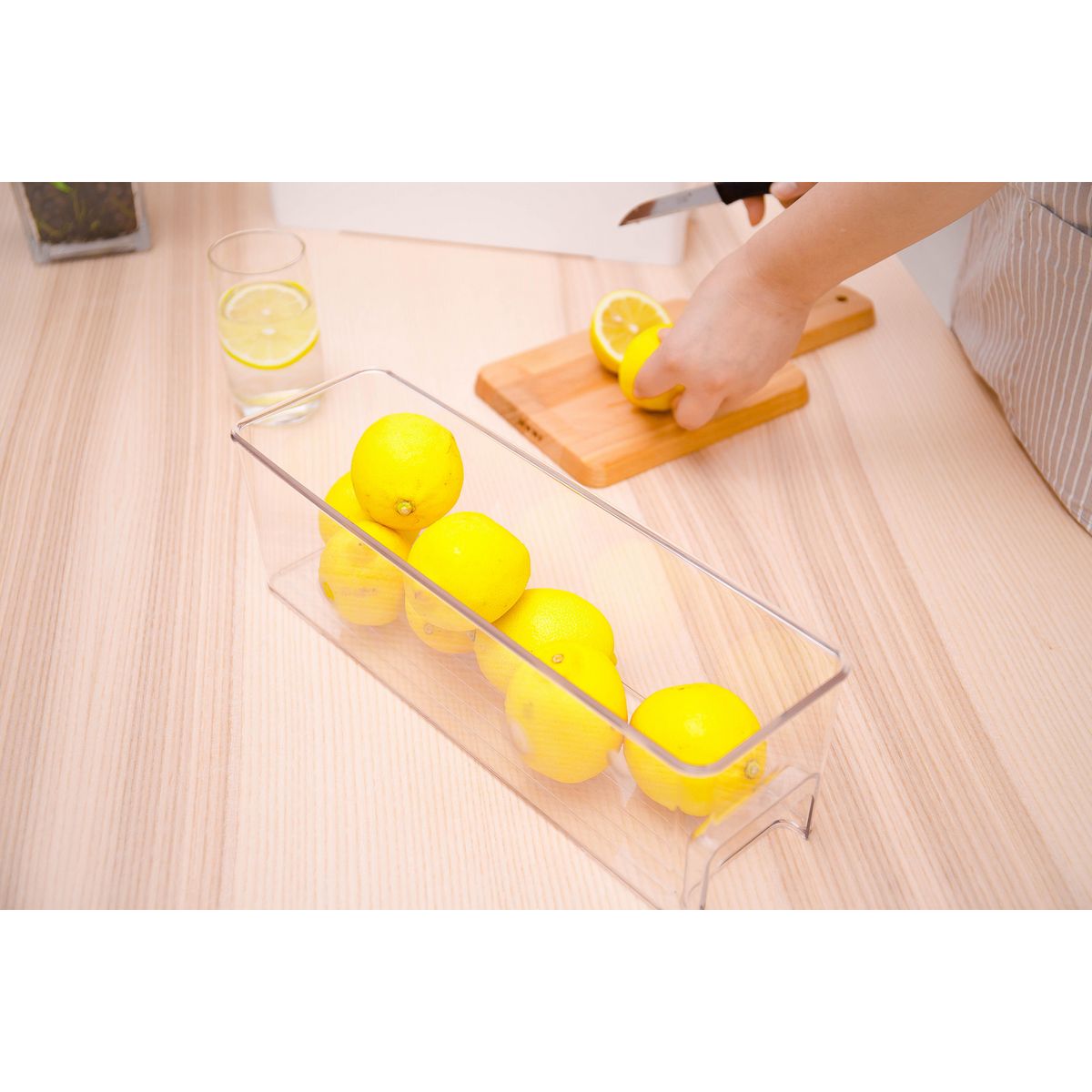 JUST HOME COLLECTION - Caja organizadora nevera 35,7x11x11 cm