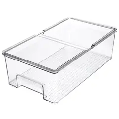 JUST HOME COLLECTION - Caja organizadora nevera con tapa 36x20,5x11 cm