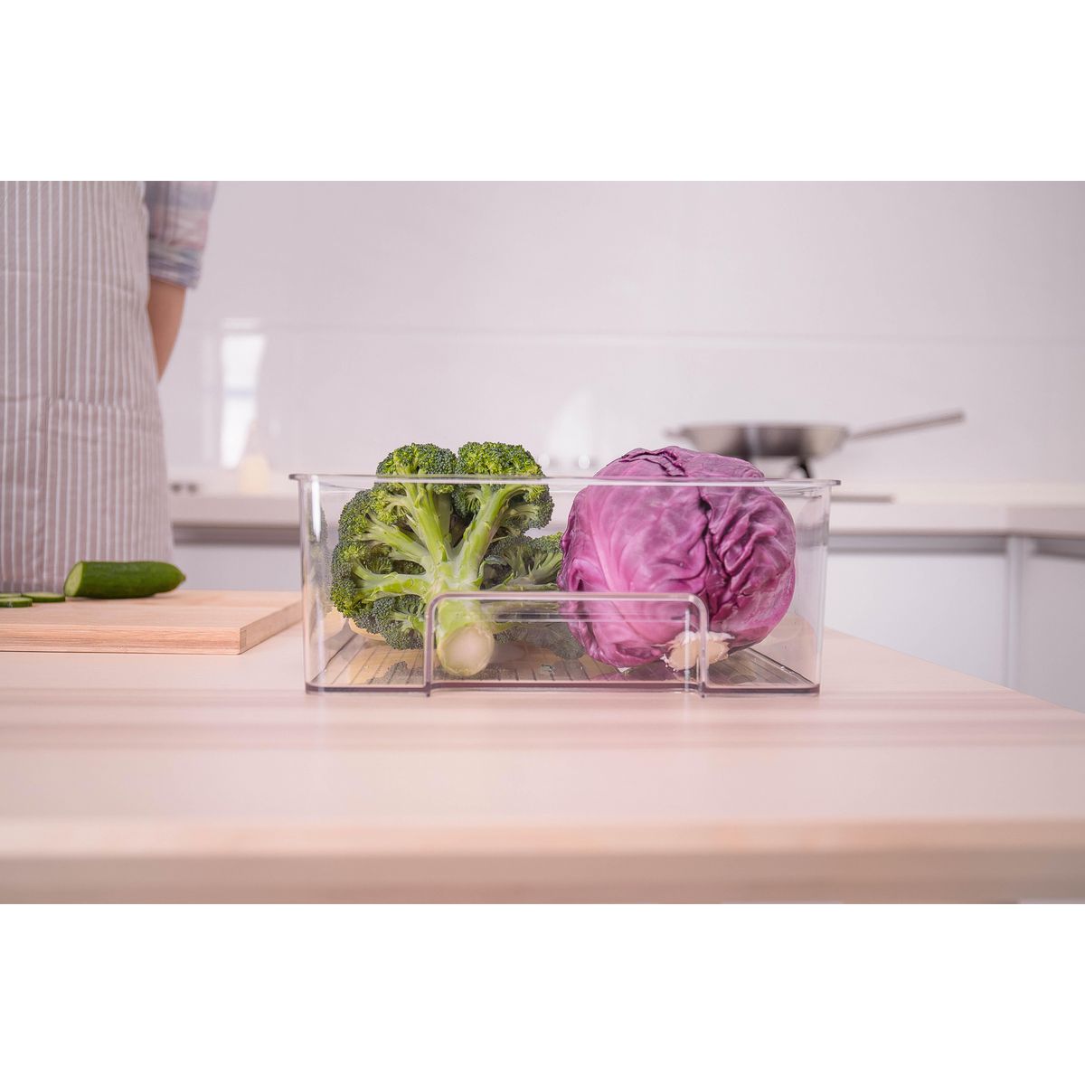 JUST HOME COLLECTION - Caja organizadora nevera 38x28x28x22 cm