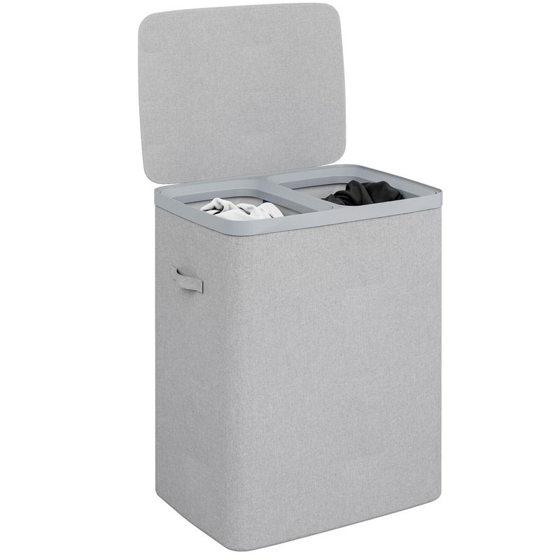 JUST HOME COLLECTION - Cesto de ropa 56x67x40 cm  Gris